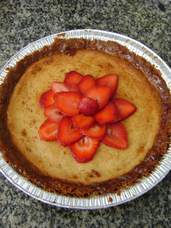 Una foto de Cheesecake con chocolate blanco