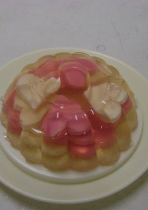 Una foto de Gelatina de corazones
