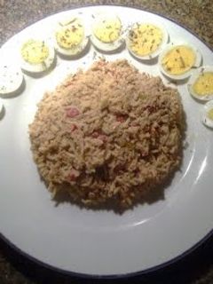 Una foto de Arroz con sardina