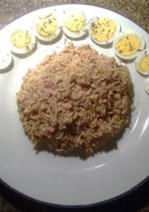 Una foto de Arroz con sardina