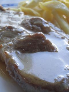 Una foto de Chuletas de cerdo al vino