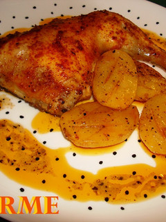 Una foto de Muslos de pollo asados al pimentón