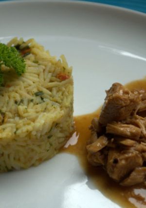 Foto principal de Pechugas de pollo con miel y salsa de soja