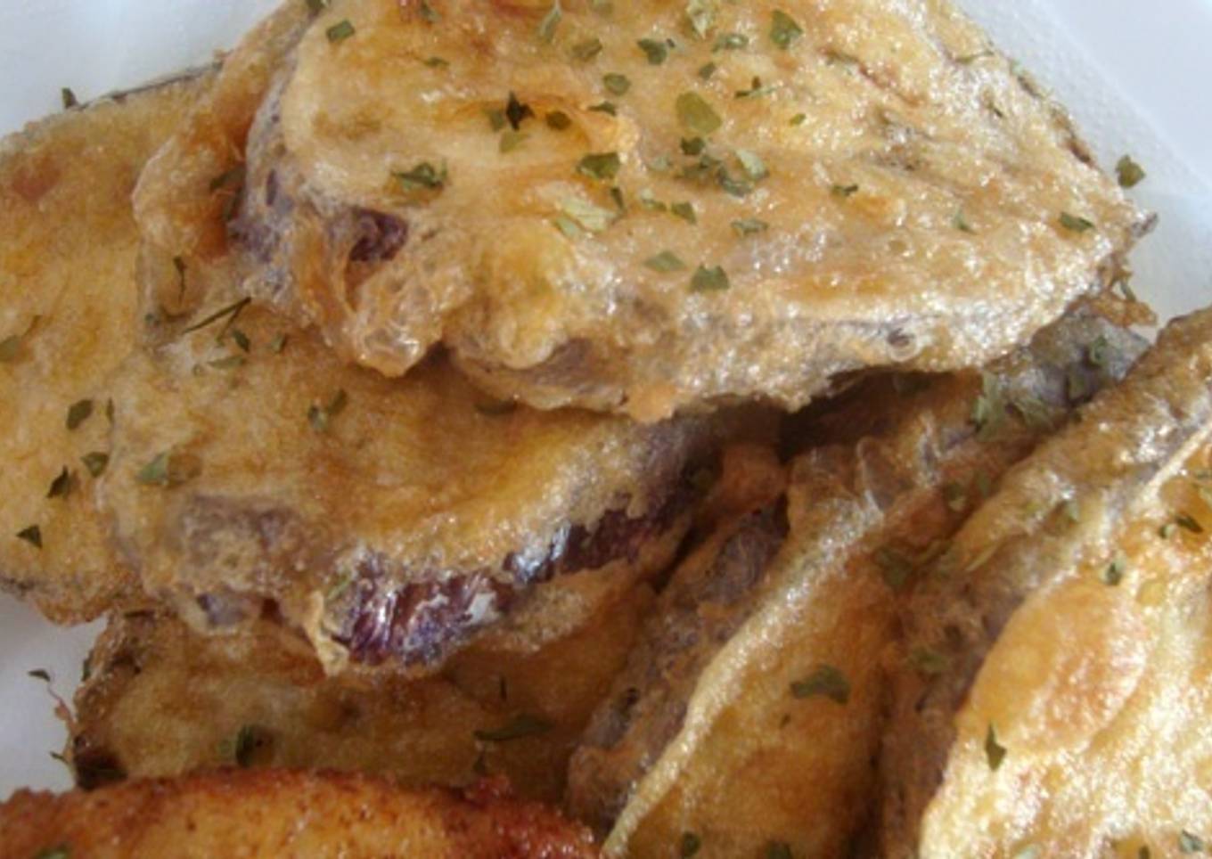Berenjenas rebozadas y fritas
