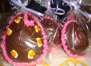 Una foto de Huevos de Pascua de chocolate