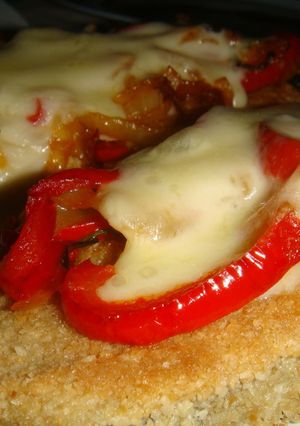 Una foto de Milanesa de berenjena light