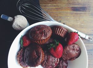 Foto principal de Muffins proteicos cambur y fresas