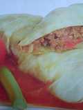 ROLLITOS DE REPOLLO CON CARNE