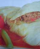 ROLLITOS DE REPOLLO CON CARNE