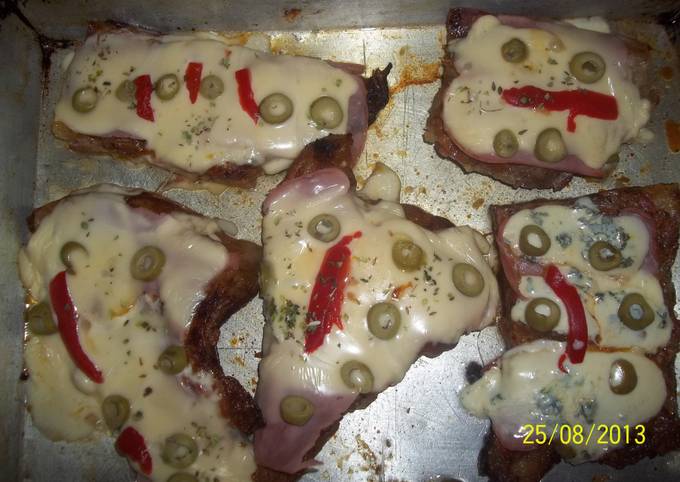 Matambre A La Pizza Con Papas Asadas A La Española Receta De Tio-gordo ...