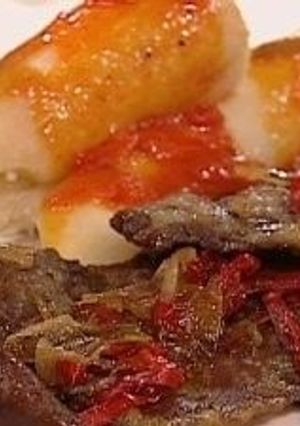 Una foto de Matambre tiernizado a la criolla caliente