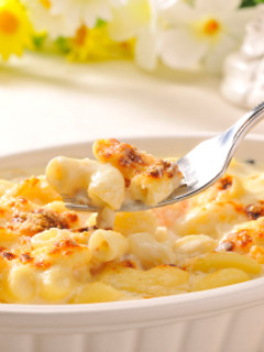 Una foto de Macarrones con bechamel