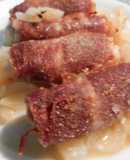 Filetes de rape envueltos en jamon serrano