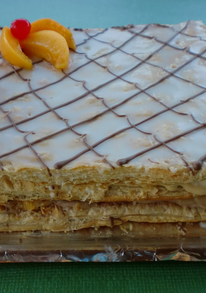 Una foto de Milhojas de hojaldre rellenas