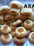 Rellenitas y pepas con mermelada de zapallo