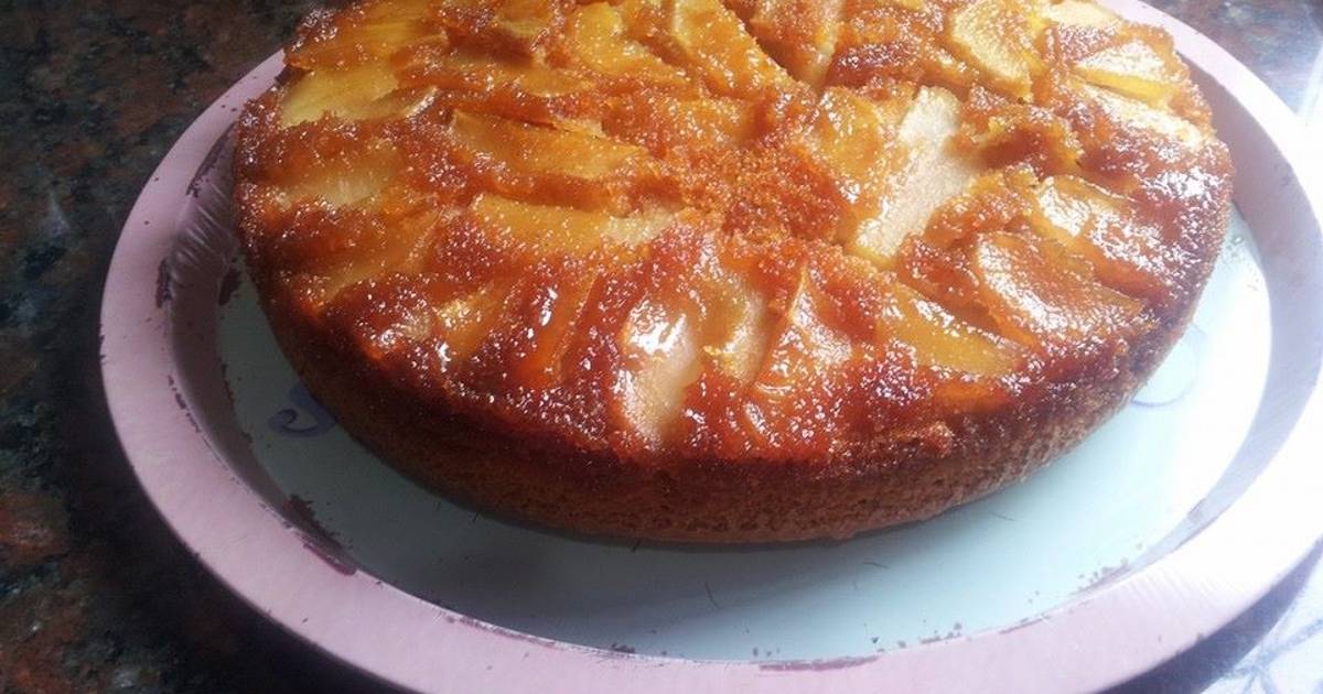 Torta invertida de manzana Receta de chicaderosa- Cookpad