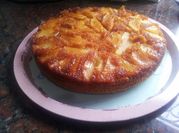 Una foto de torta invertida