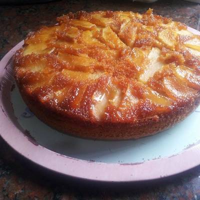 Torta invertida de manzana Receta de chicaderosa- Cookpad