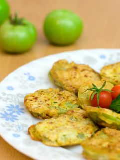 Una foto de Tomate verde frito