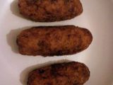Plátanos fritos rellenos de queso crema