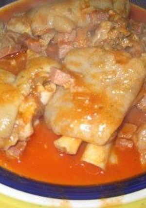 Una foto de Manitas de cerdo de la abuela Sabina