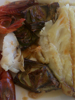 Una foto de Merluza con gambas rápida