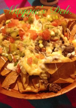 A picture of Mexican Nachos.