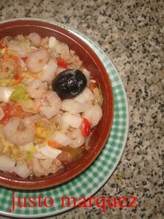 Una foto de Pipirrana de gambas