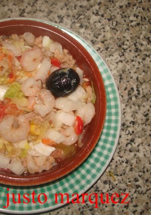 Una foto de Pipirrana de gambas