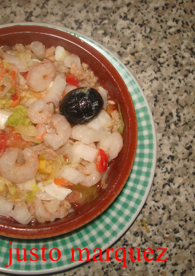 Una foto de Pipirrana de gambas