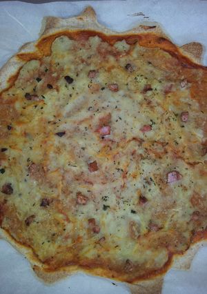 Una foto de Pizza de berenjena para diabéticos