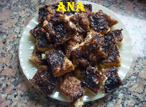 Una foto de Torta de azúcar negra