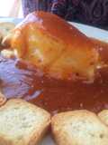 Dip de queso con mermelada de chabacano