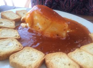 Foto principal de Dip de queso con mermelada de chabacano