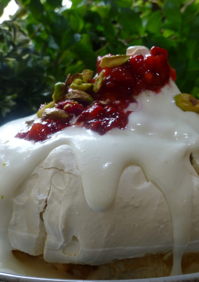 Una foto de Tarta de Paulova