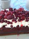 Budín terciopelo rojo para el Día de la Madre