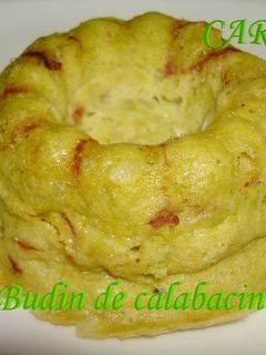 Una foto de Budin de calabacin con jamón serrano