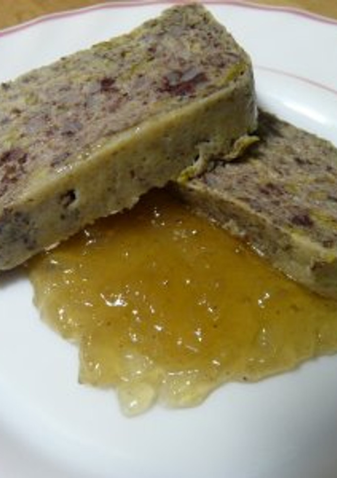 Una foto de Pastel de puerros y morcilla