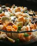 Ensalada de pasta fría margaritas