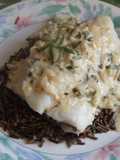 Bacalao con salsa de perejil