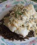 Bacalao con salsa de perejil