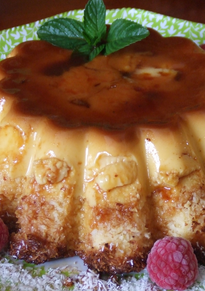 Una foto de Flan superfácil de coco