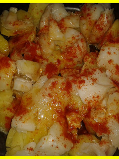 Una foto de Lomo de bacalao a la gallega