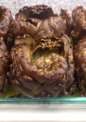 Una foto de Alcachofas al horno tiernas