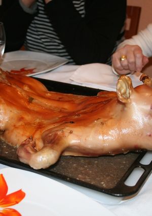 Una foto de Lechón al horno al estilo de Maggitta