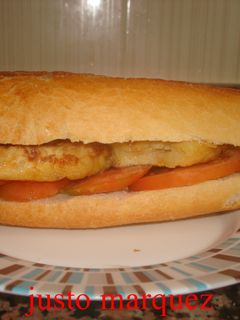 Una foto de Bocadillo de tortilla
