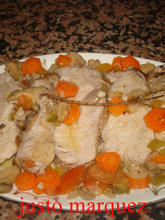 Una foto de Lomo con champiñones