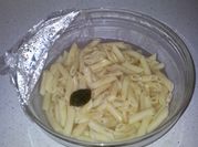 Una foto de hervir pasta