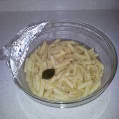 Una foto de Cómo cocer pasta en el microondas, fácil y rápido