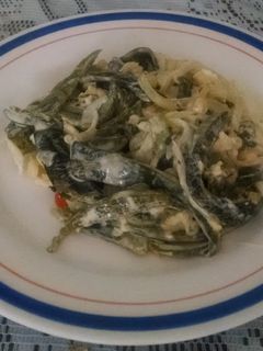 Una foto de Rajas con crema